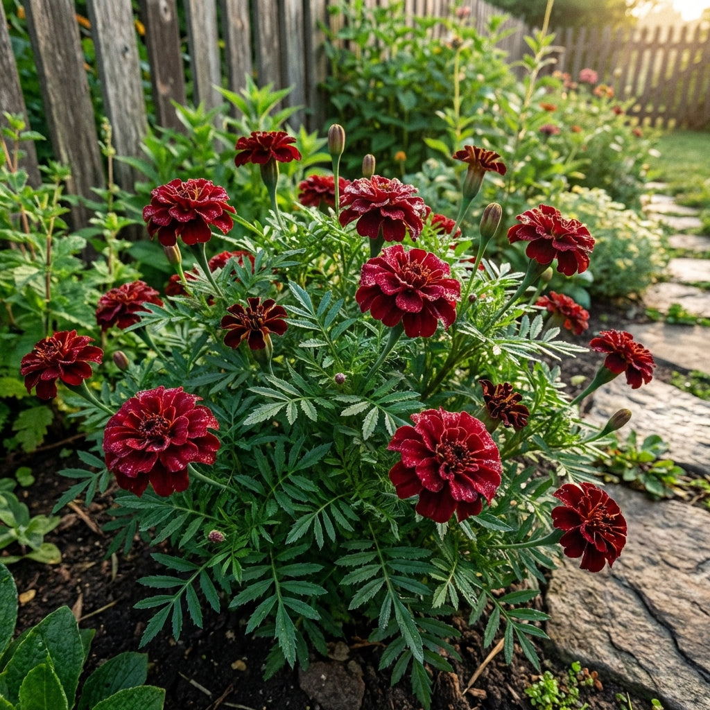 Dunkelrote Studentenblume (Tagetes patula) Blumensamen für den Hausgarten