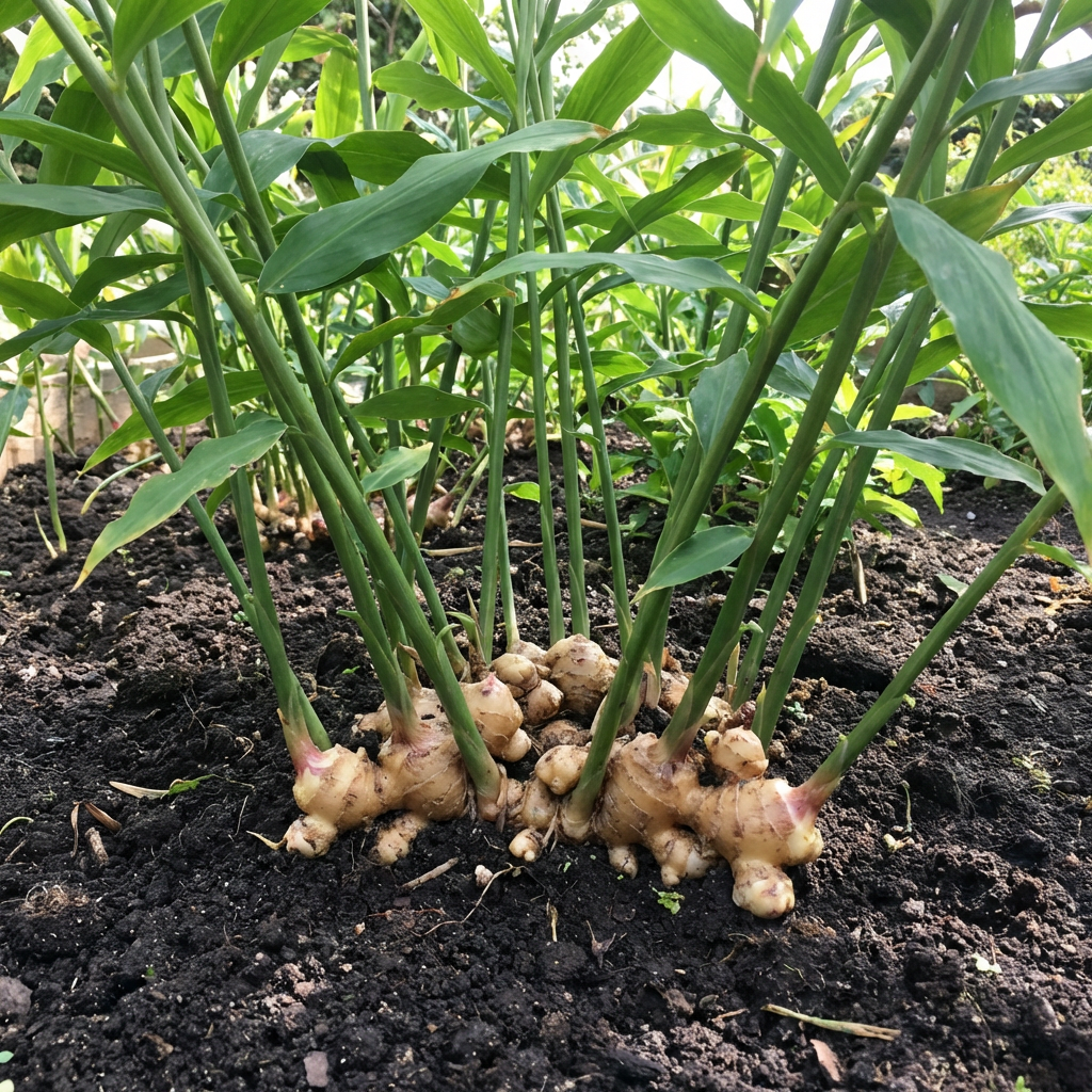 Rhizomes de racine de gingembre Zingiber officinale pour plantation – Gingembre culinaire productif pour contenants et plates-bandes de jardin