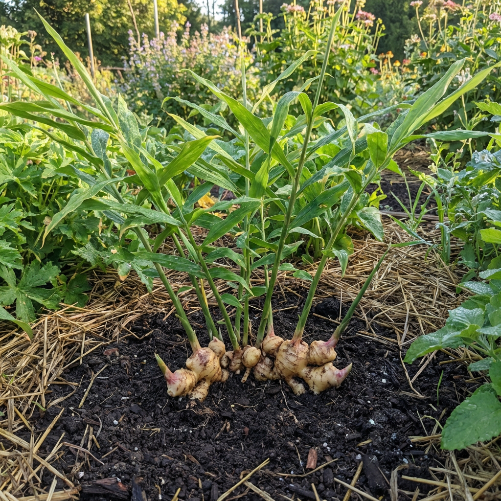 Graines de rhizomes de racine de gingembre biologique pour plantation – Plante médicinale à haut rendement, non-OGM, pour jardins culinaires et de bien-être