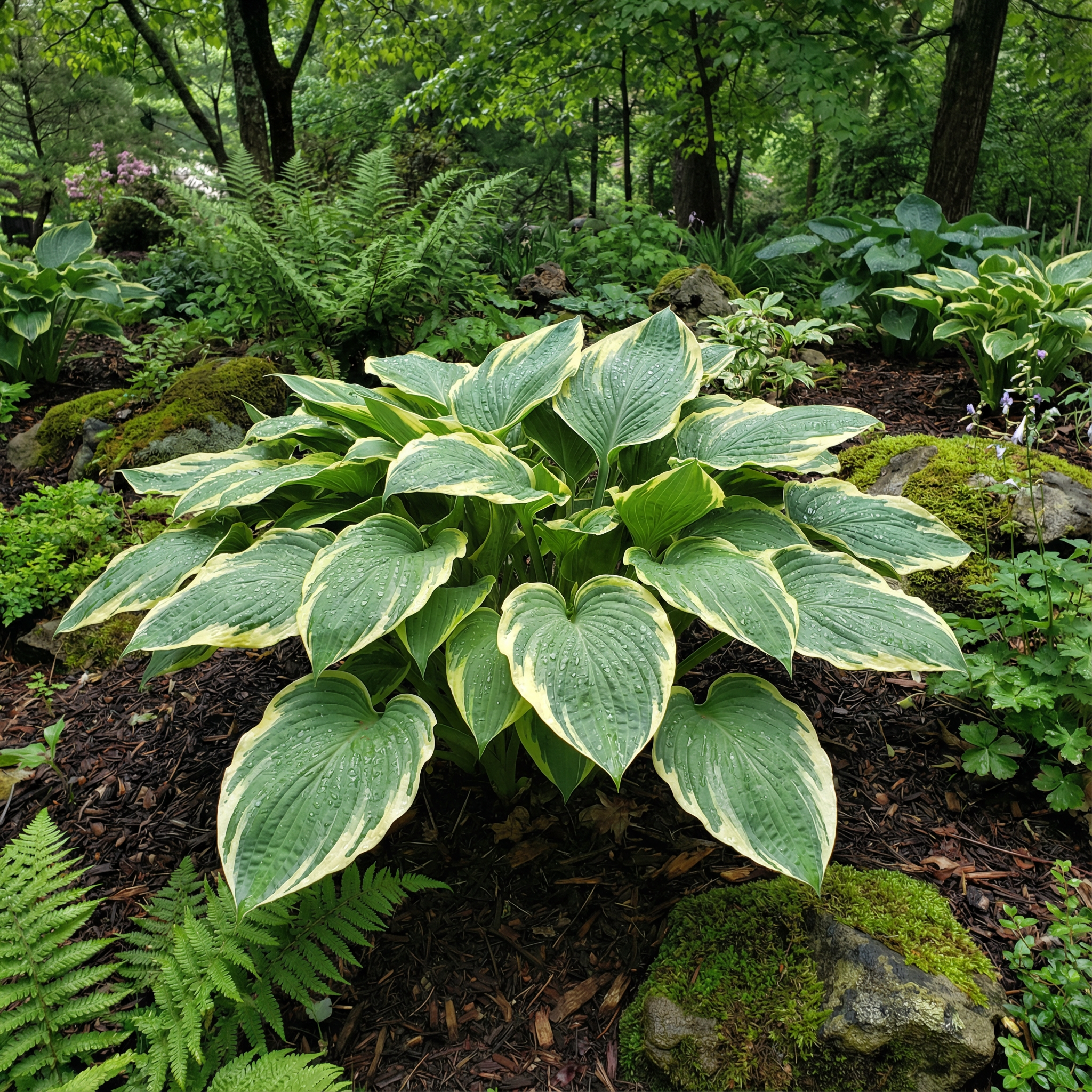 Semillas de Hosta para Plantar – Variedad de Follaje de Hosta spp., Planta Perenne de Sombra, Heredada, No OGM
