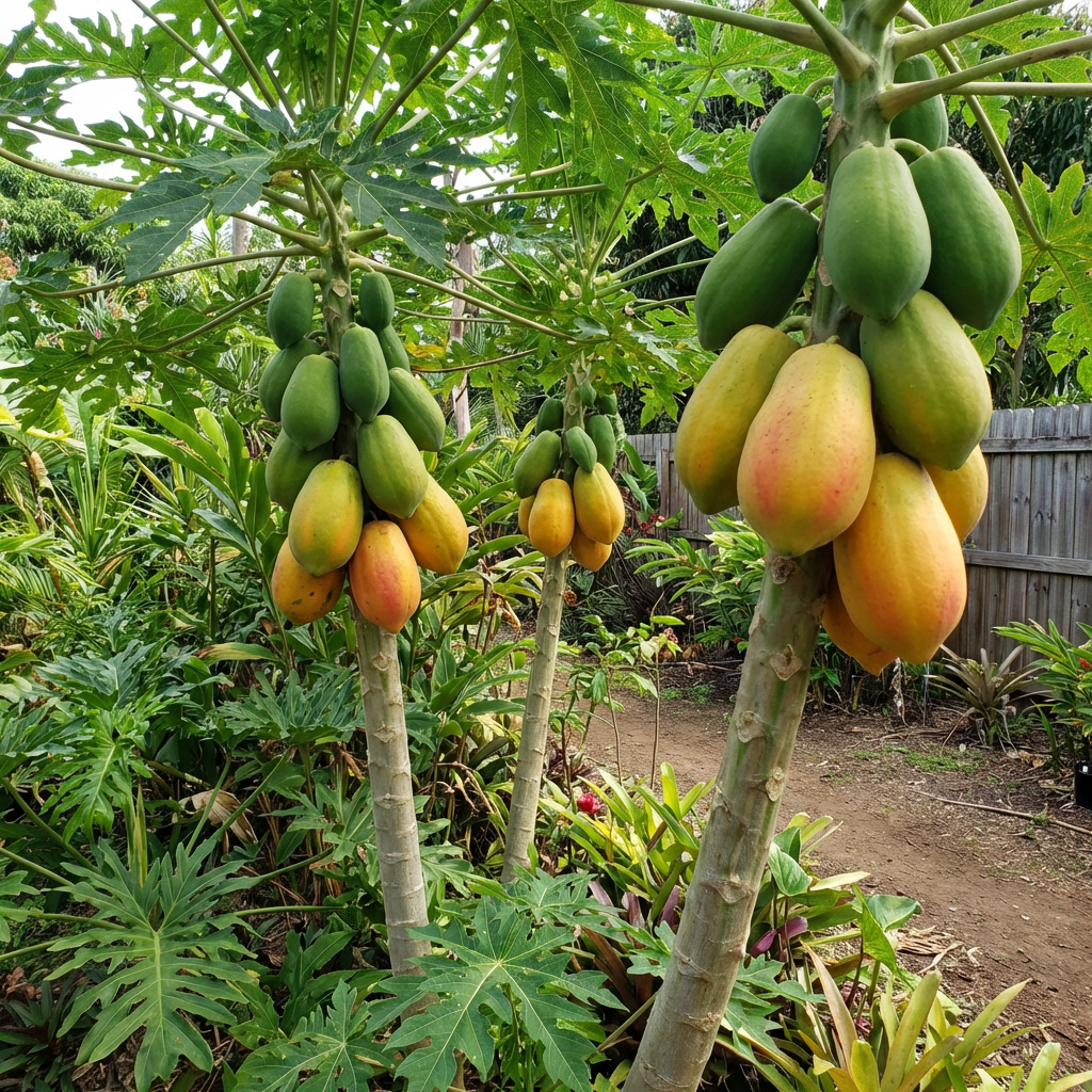 Semi di papaya varietà Red Lady – Semi di frutto di papaya di Taiwan per piantagione in giardino