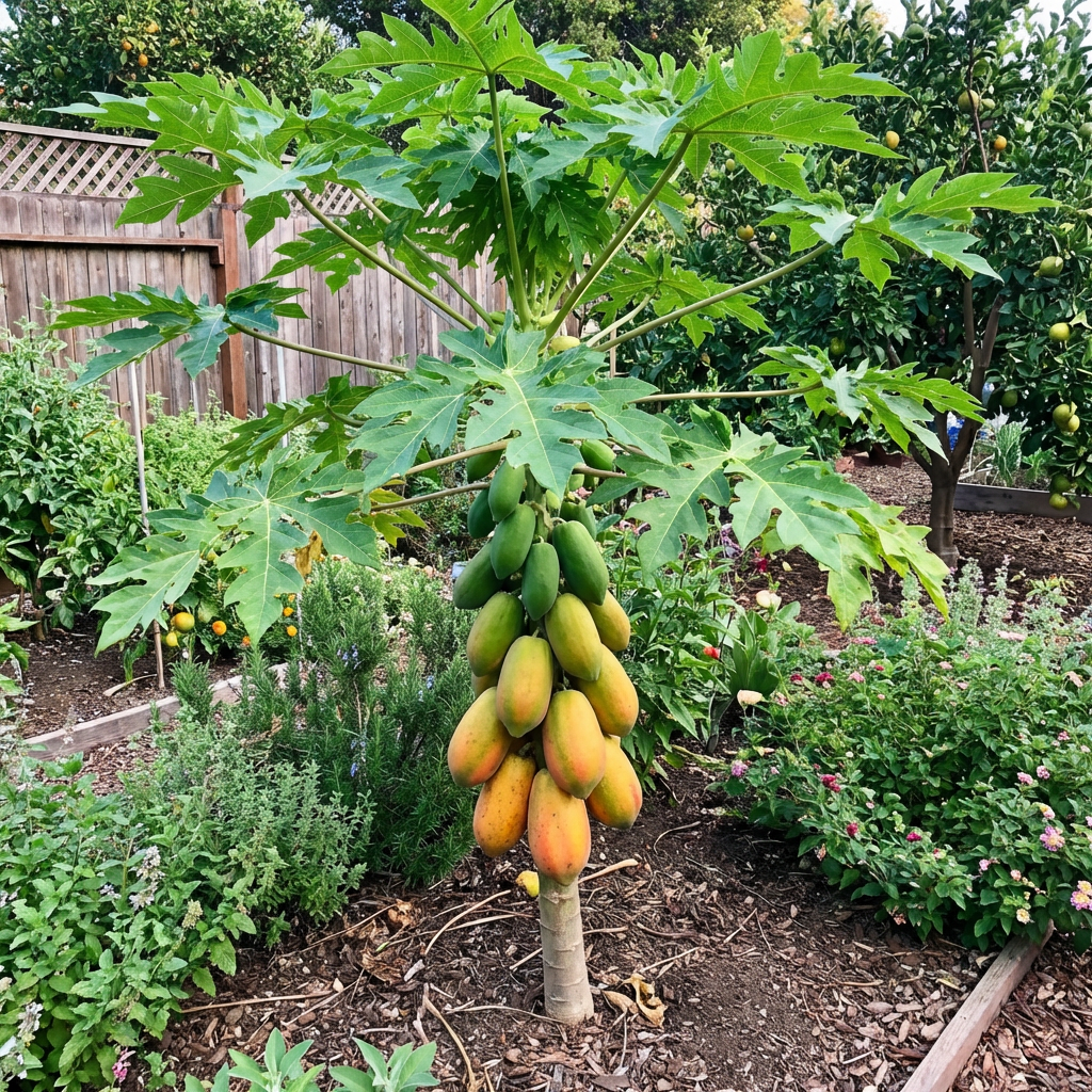 Semi di Papaya Red Lady (Carica papaya) – Varietà di Frutto Tropicale di Taiwan per Orto Domestico