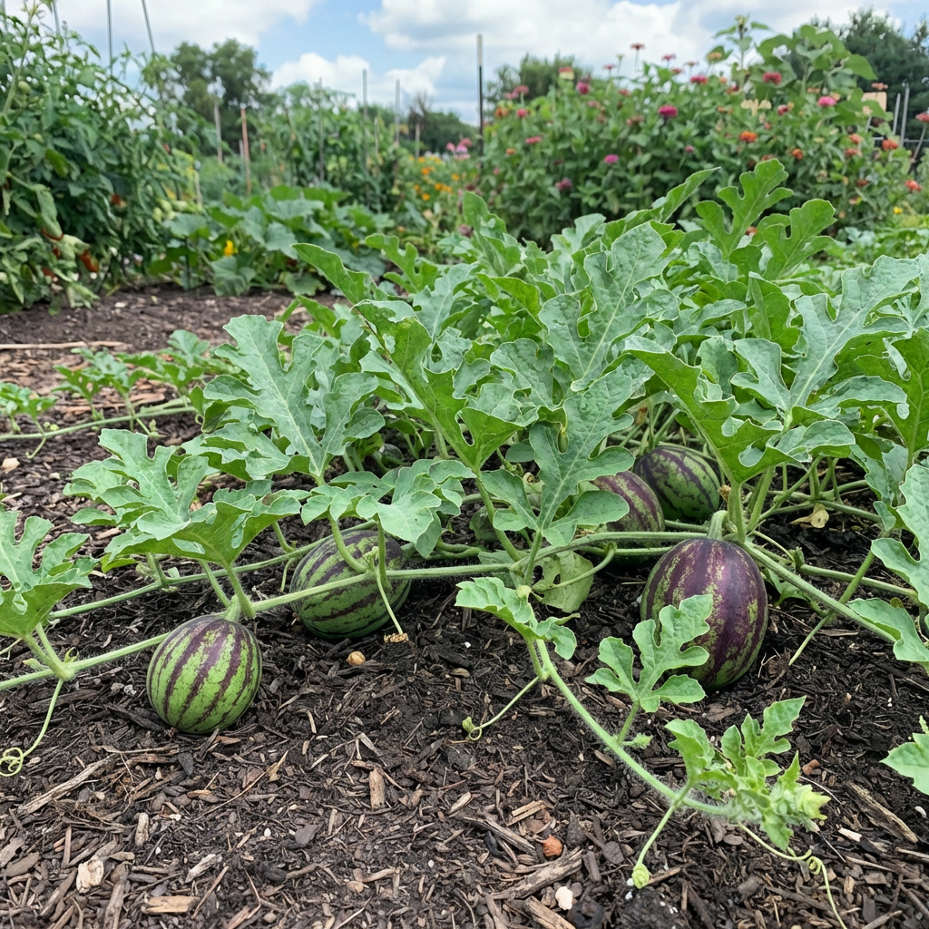 Green Purple Watermelon Planting Seeds (Citrullus lanatus) – Traditional Heirloom Fruit Garden Seeds