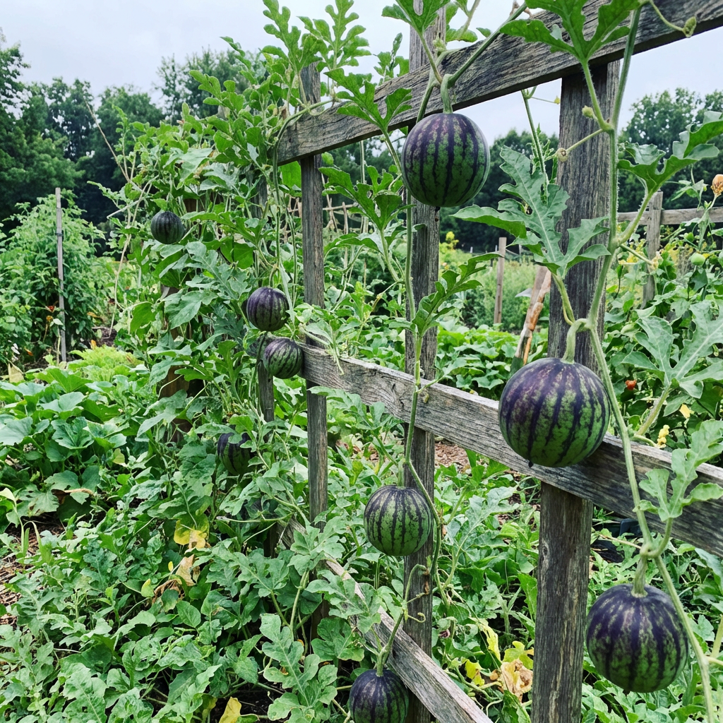 Green Purple Watermelon Fruit Seeds (Citrullus lanatus) – Heirloom Garden Seeds with High Germination