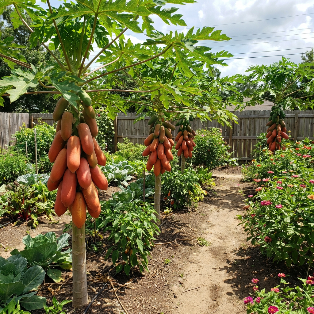 Red Lady Papaya Seeds (Carica papaya) for Home Gardening | Heirloom Fruit Seed Variety