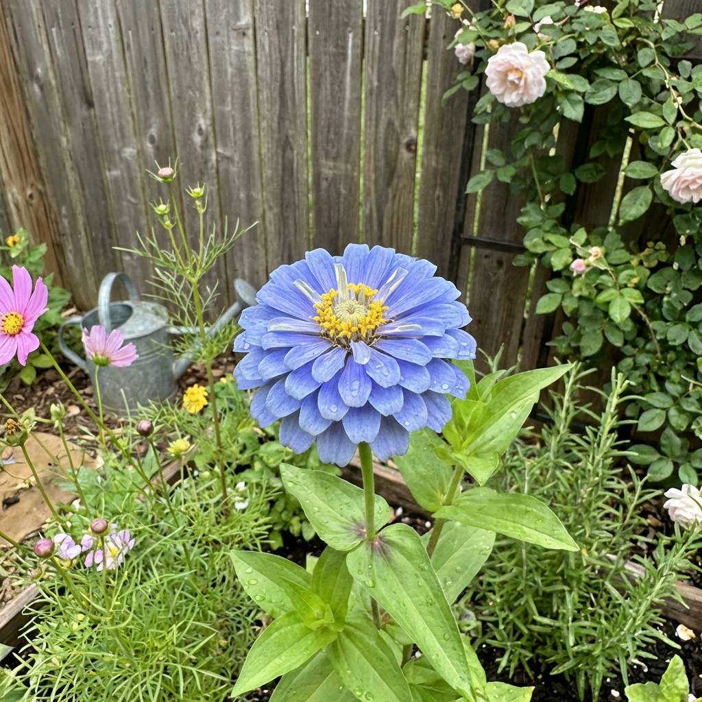 Sky Blue Zinnia Seeds for Planting (Zinnia elegans) – Classic Heirloom Flower