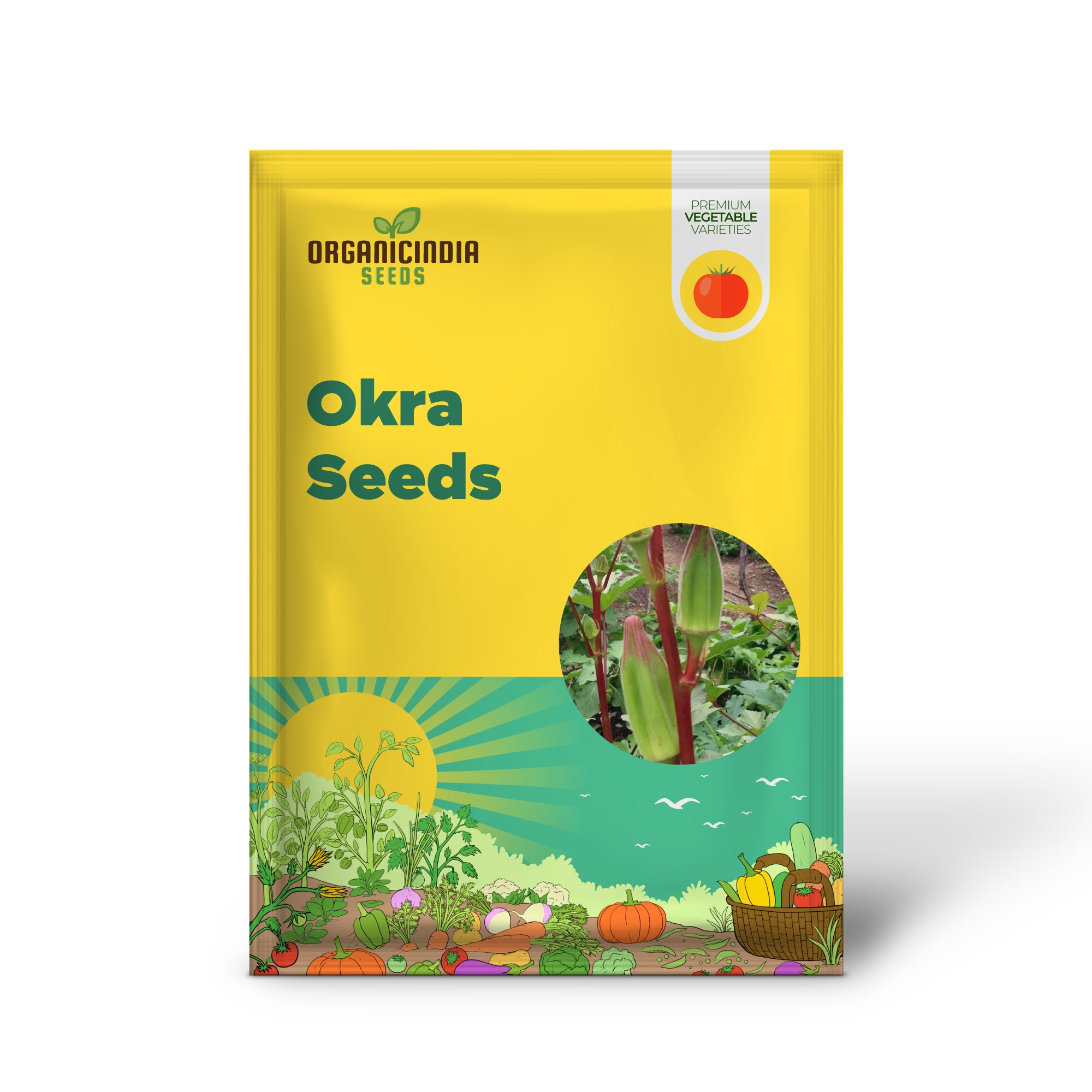 Hill Country Red Okra Seedlings, Easy-to-Grow Vegetable Seeds