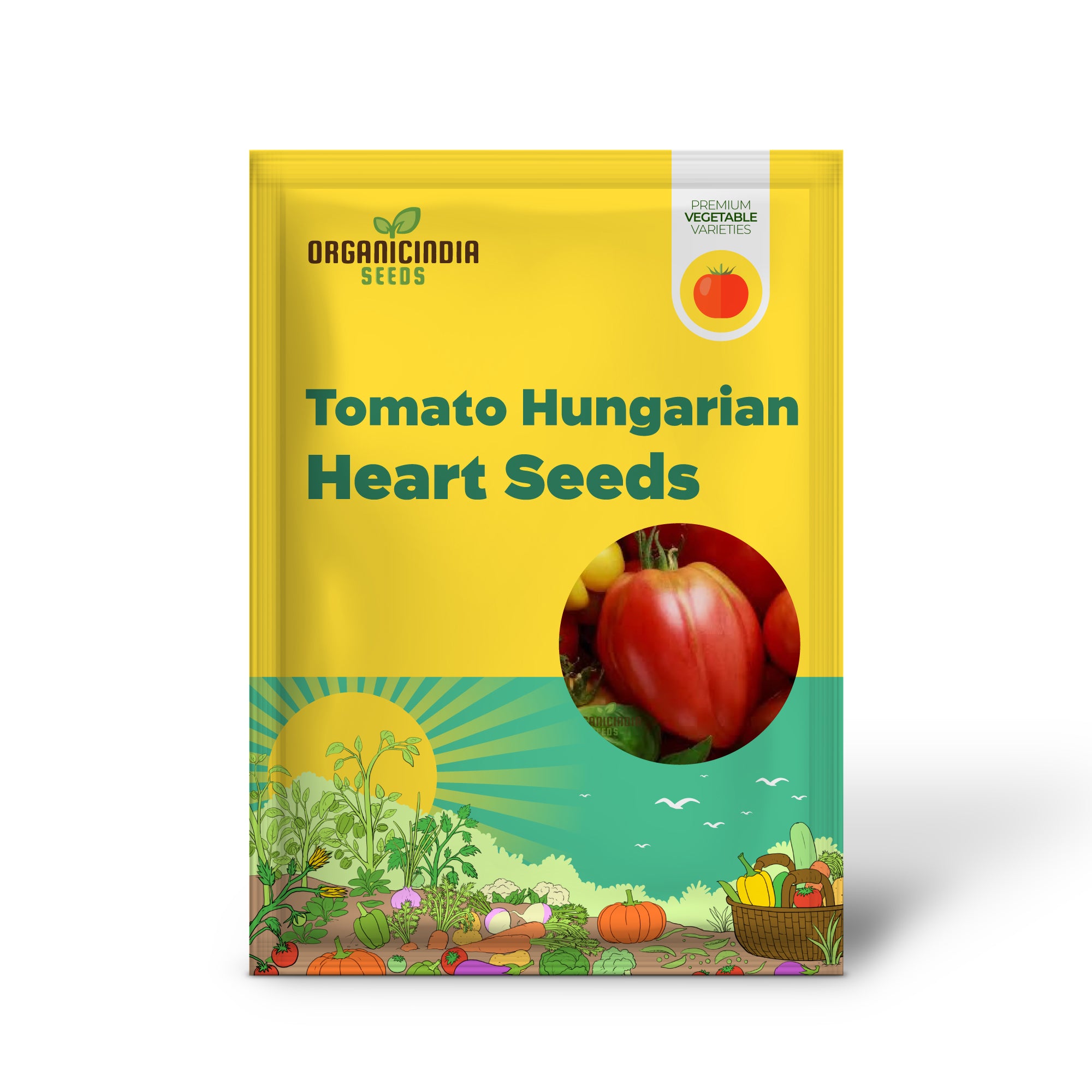 Hungarian Heart Tomato Seedling from Seeds, Easy-to-Grow Garden Plant