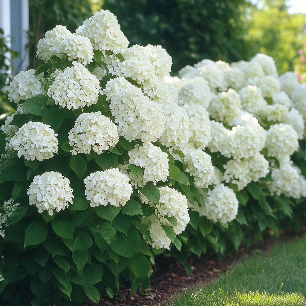 Hydrangea Arborescens Annabelle with Large White Blooms