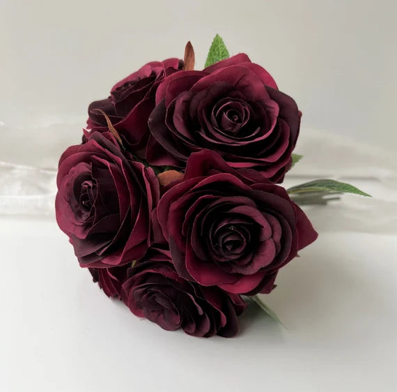 Semillas de Flor de Rosa Burdeos, Flores Ricas y Aterciopeladas, Fáciles de Cultivar, No OGM