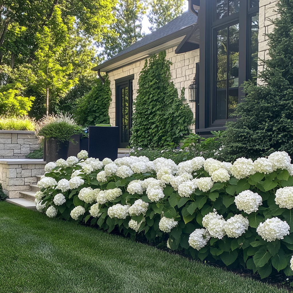 Incrediball Hydrangea large round flower clusters
