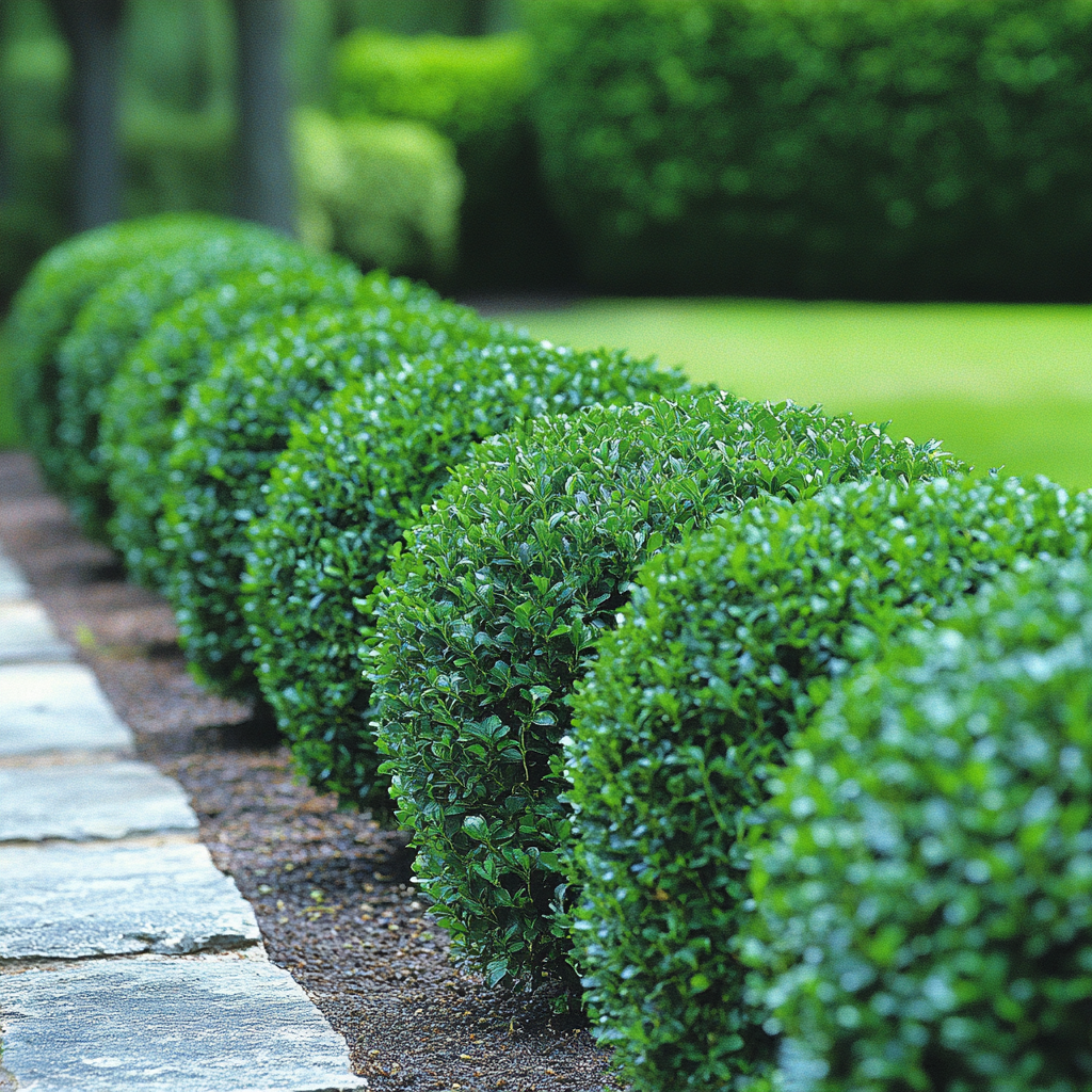 Korean Boxwood Used in Landscape Borders and Pathways