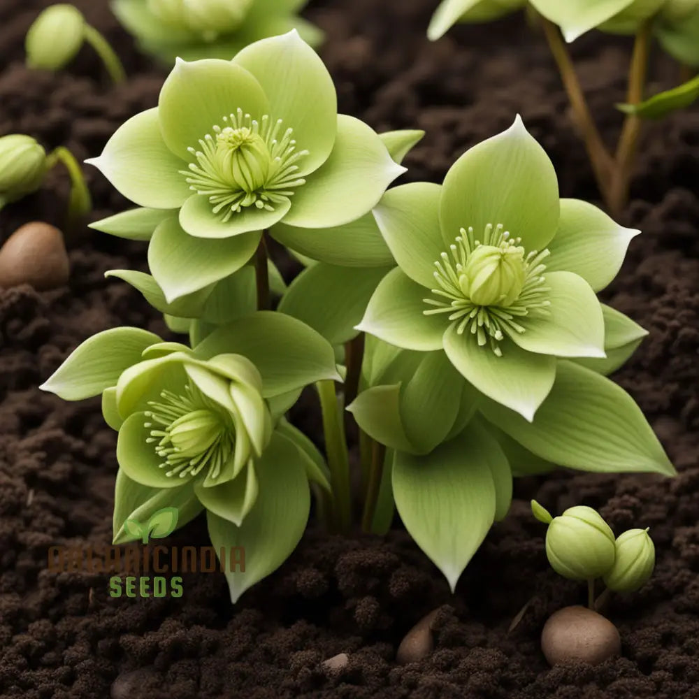 Light Green Hellebore Seeds for Shade Garden Planting
