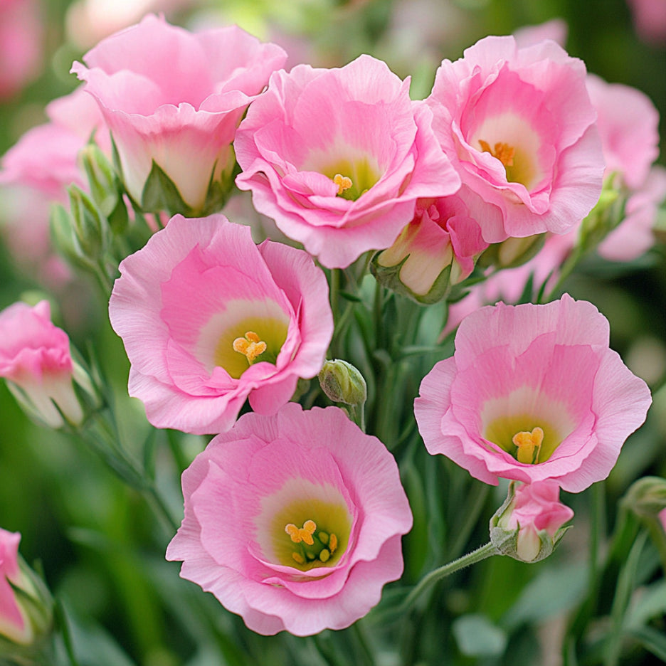 Lisianthus Rosita Pink Flash II Seeds Bright Pink Blooms for Gardens