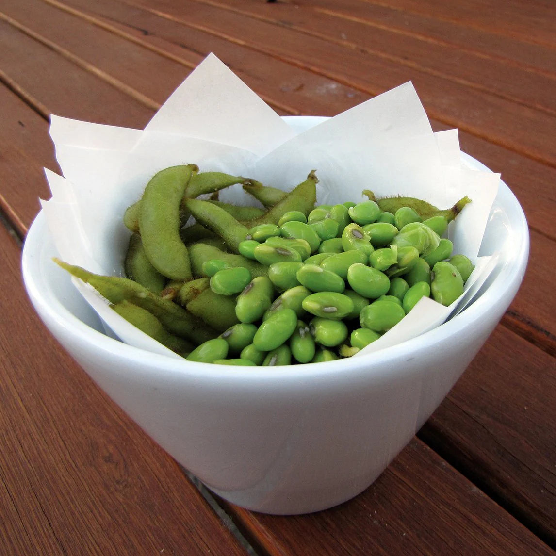 Harvested Midori Giant Edamame Pods, Fresh Green Soybeans