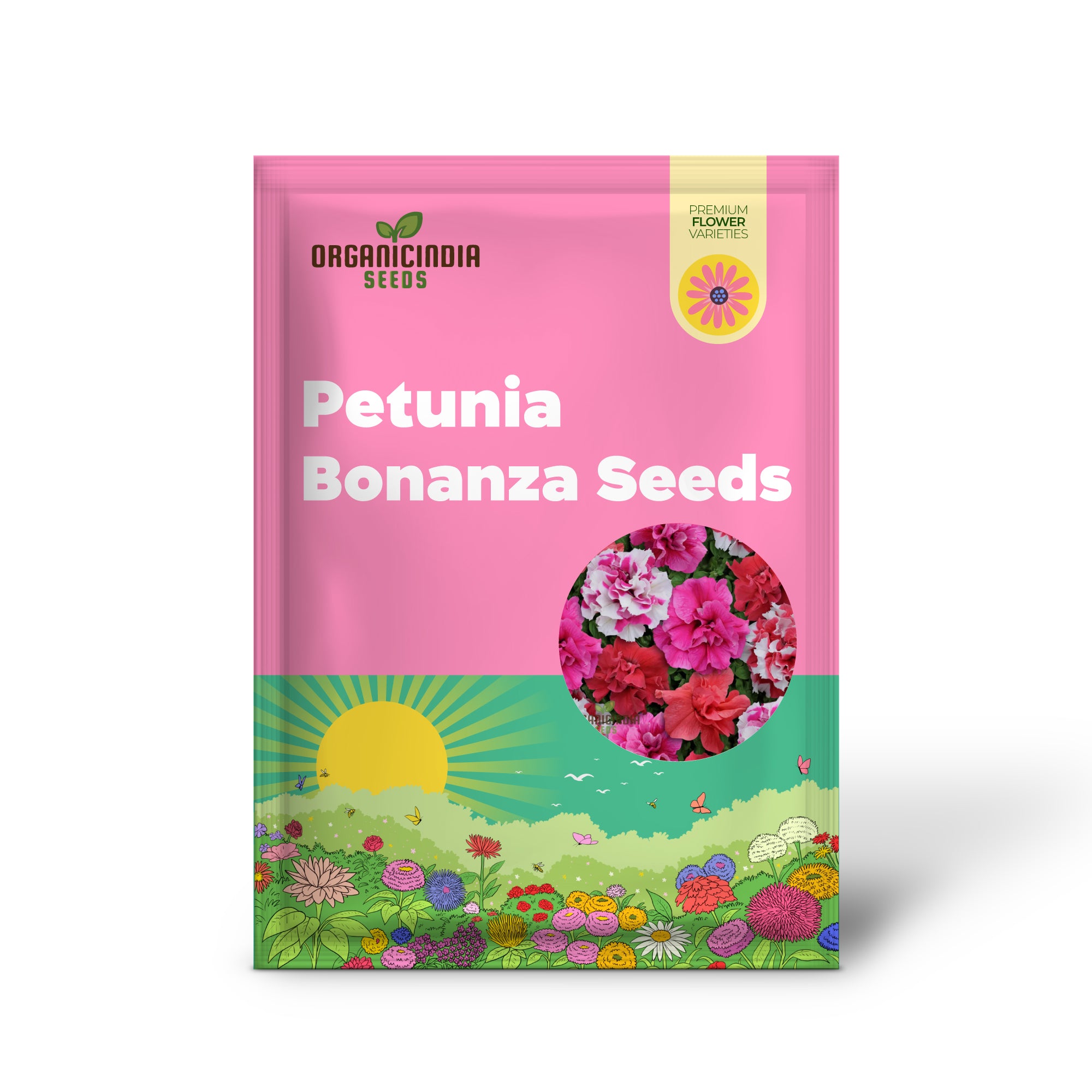 Mixed Petunia Hybrid Seeds for Colorful Home Garden Blooms