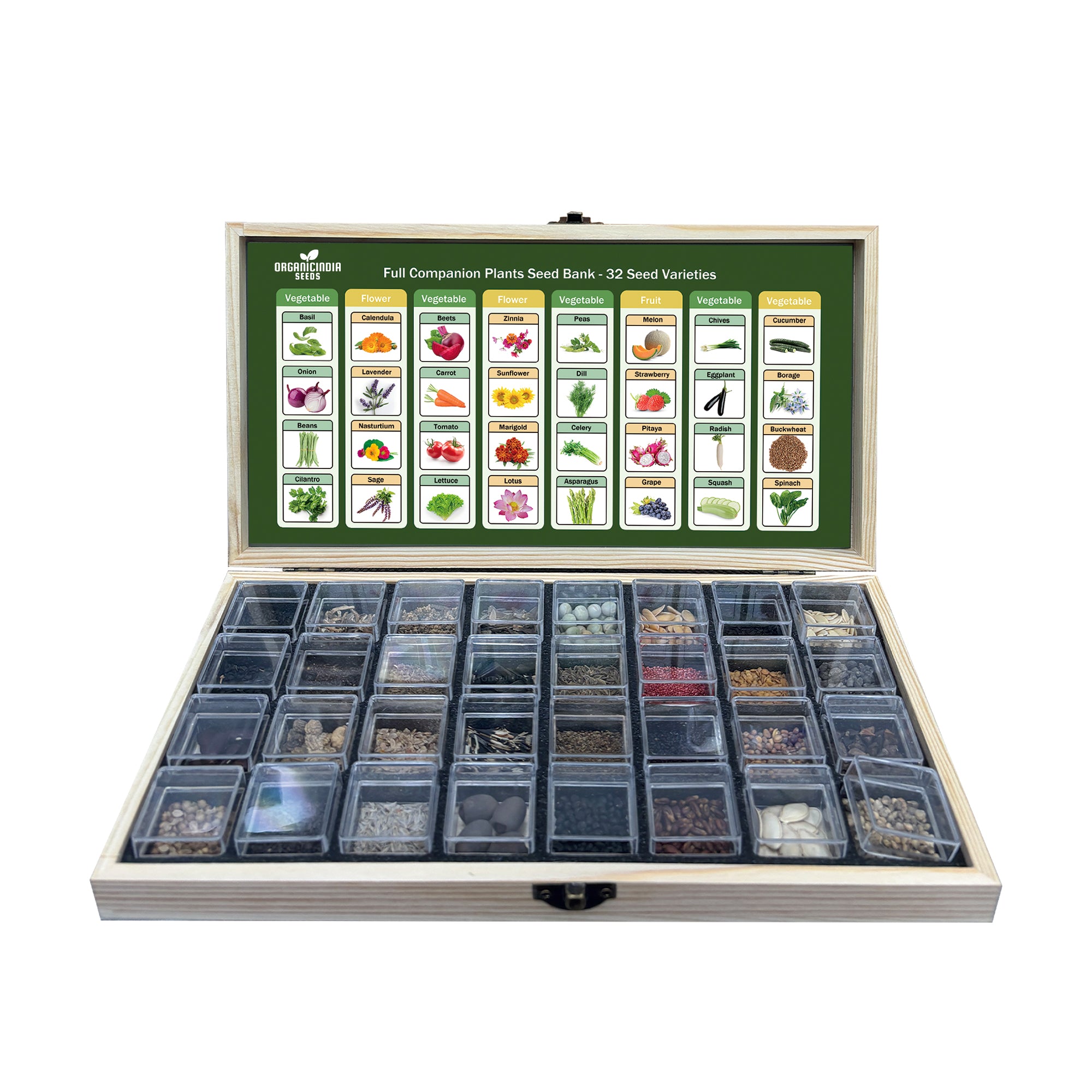 Mixed Seed Bank Collection Seeds with 32 Premium Garden Varieties