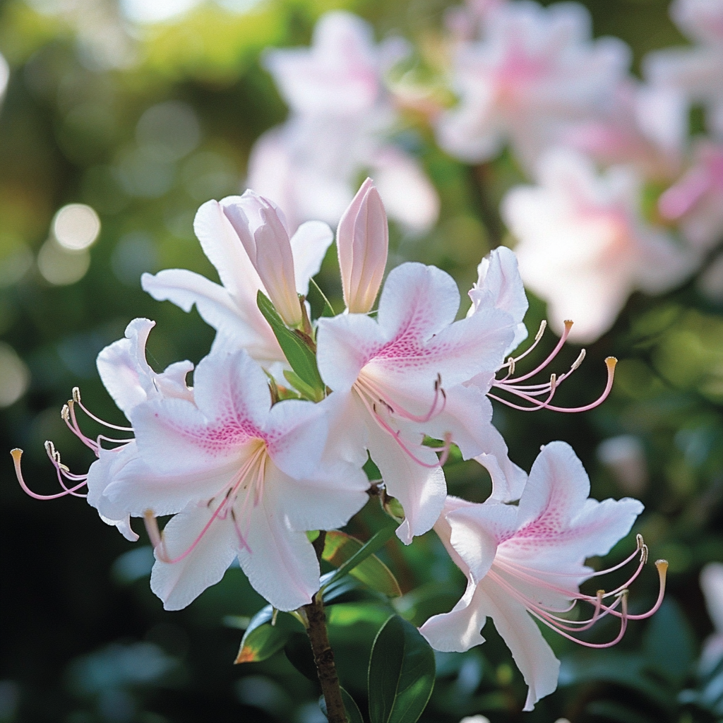 Native Azalea Seeds Producing Large White and Pink Blooms