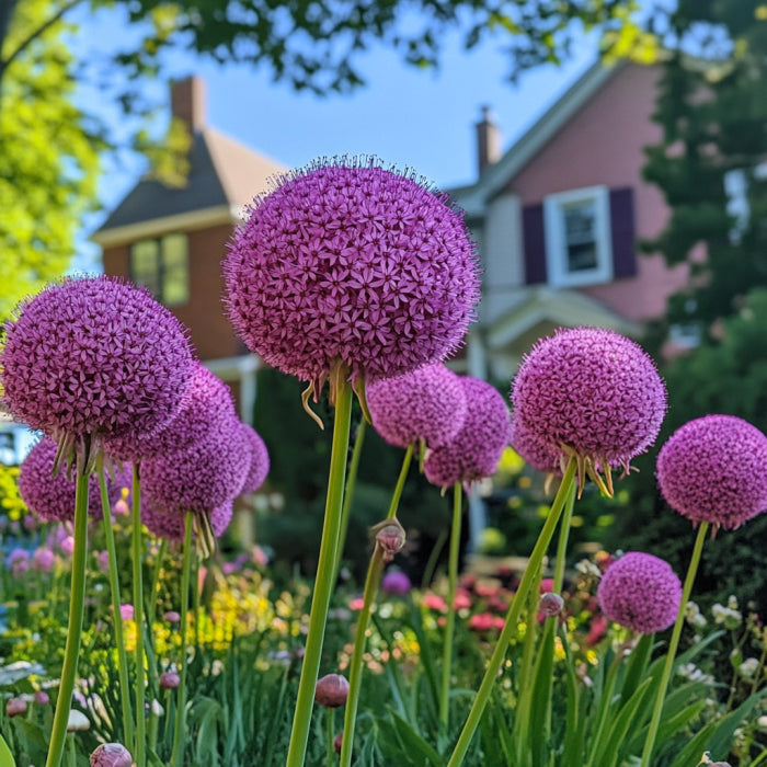 Non-GMO Allium seeds tall ornamental blooms