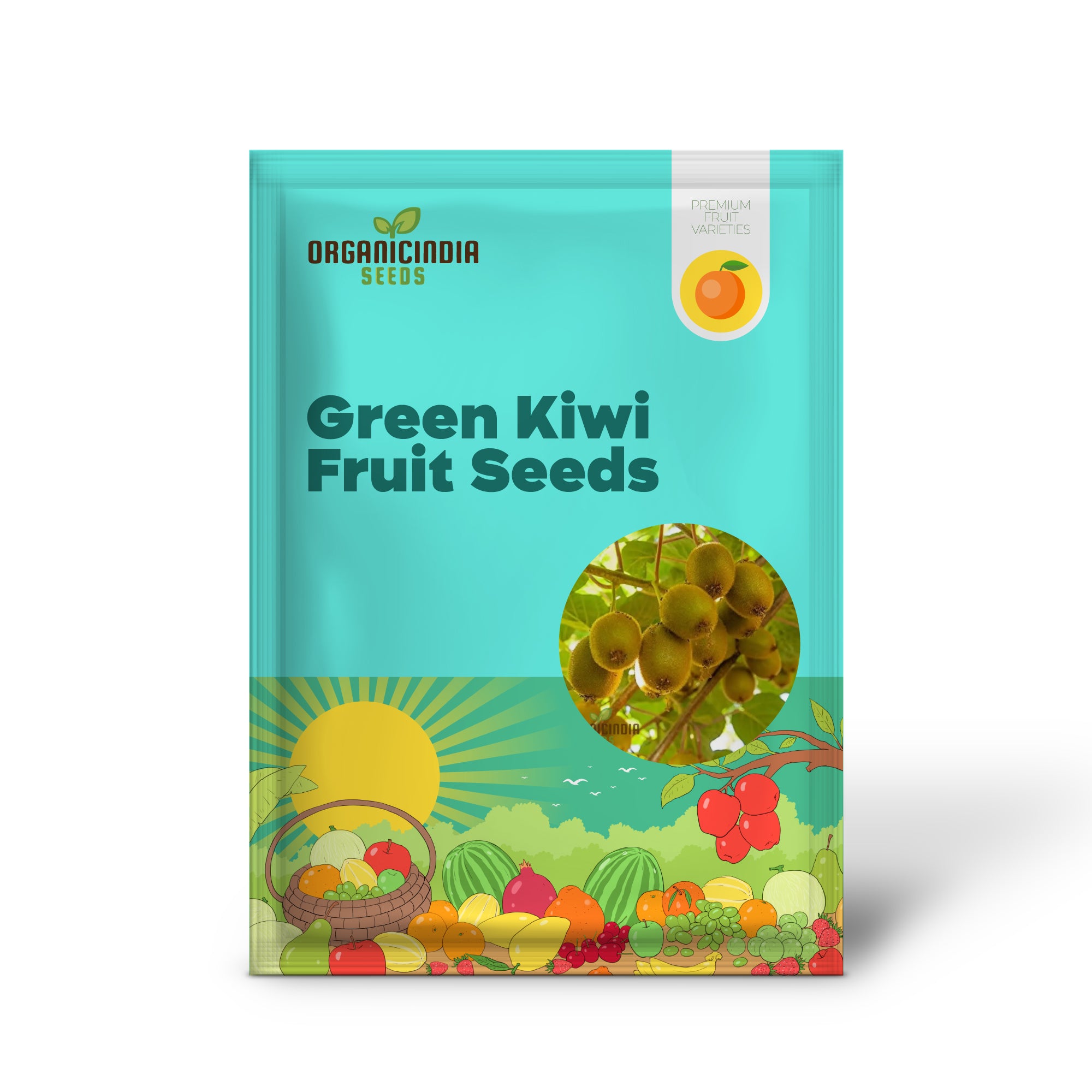 Non-GMO green kiwi seeds for tropical gardening