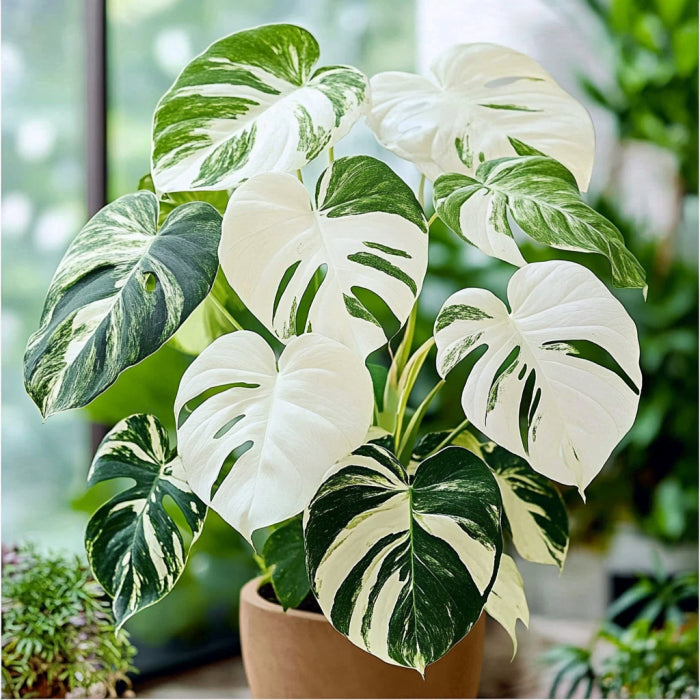 Non-GMO Variegated Monstera Albo Seeds for Indoor Gardening