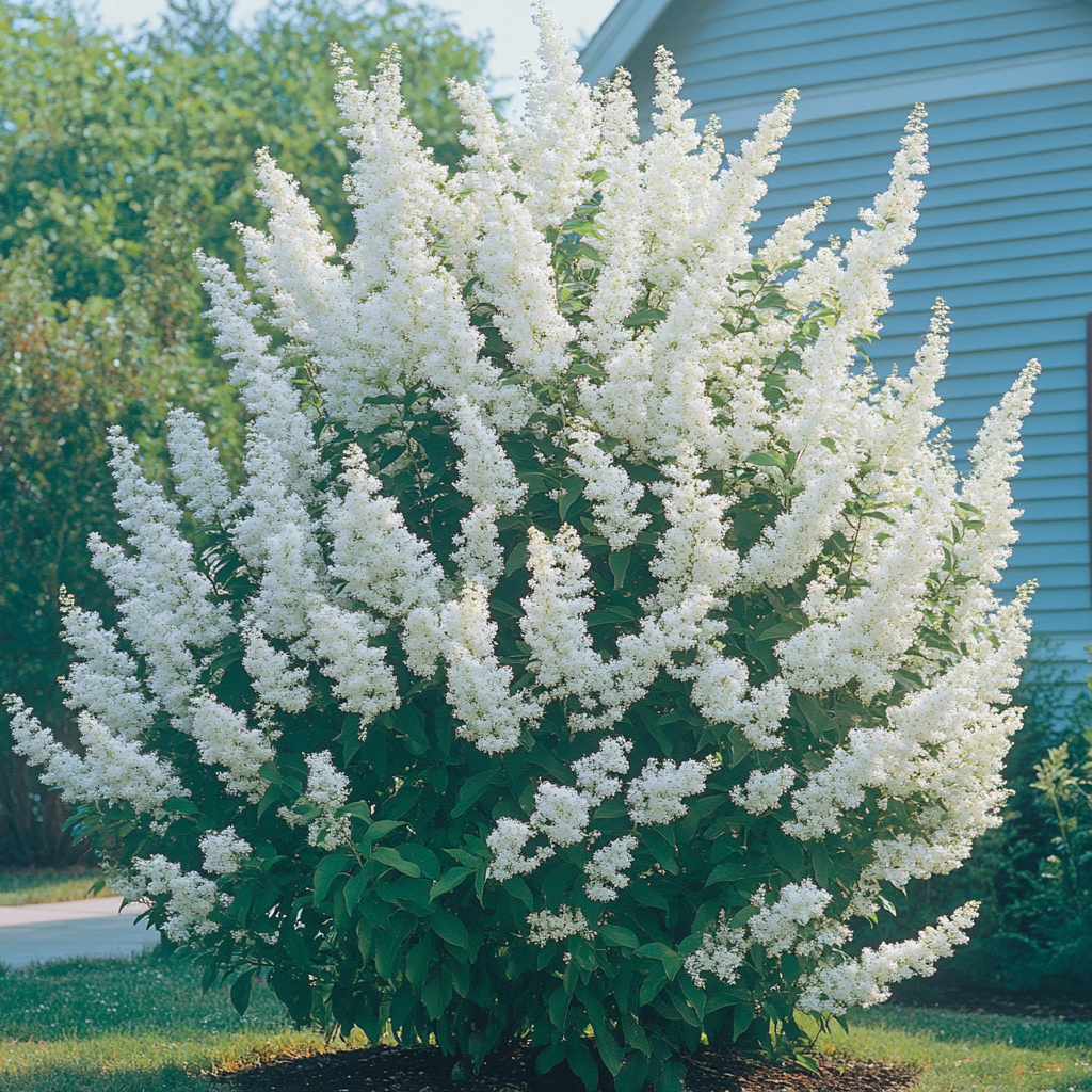 Non-GMO White Profusion Butterfly Bush Seeds for Outdoor Planting