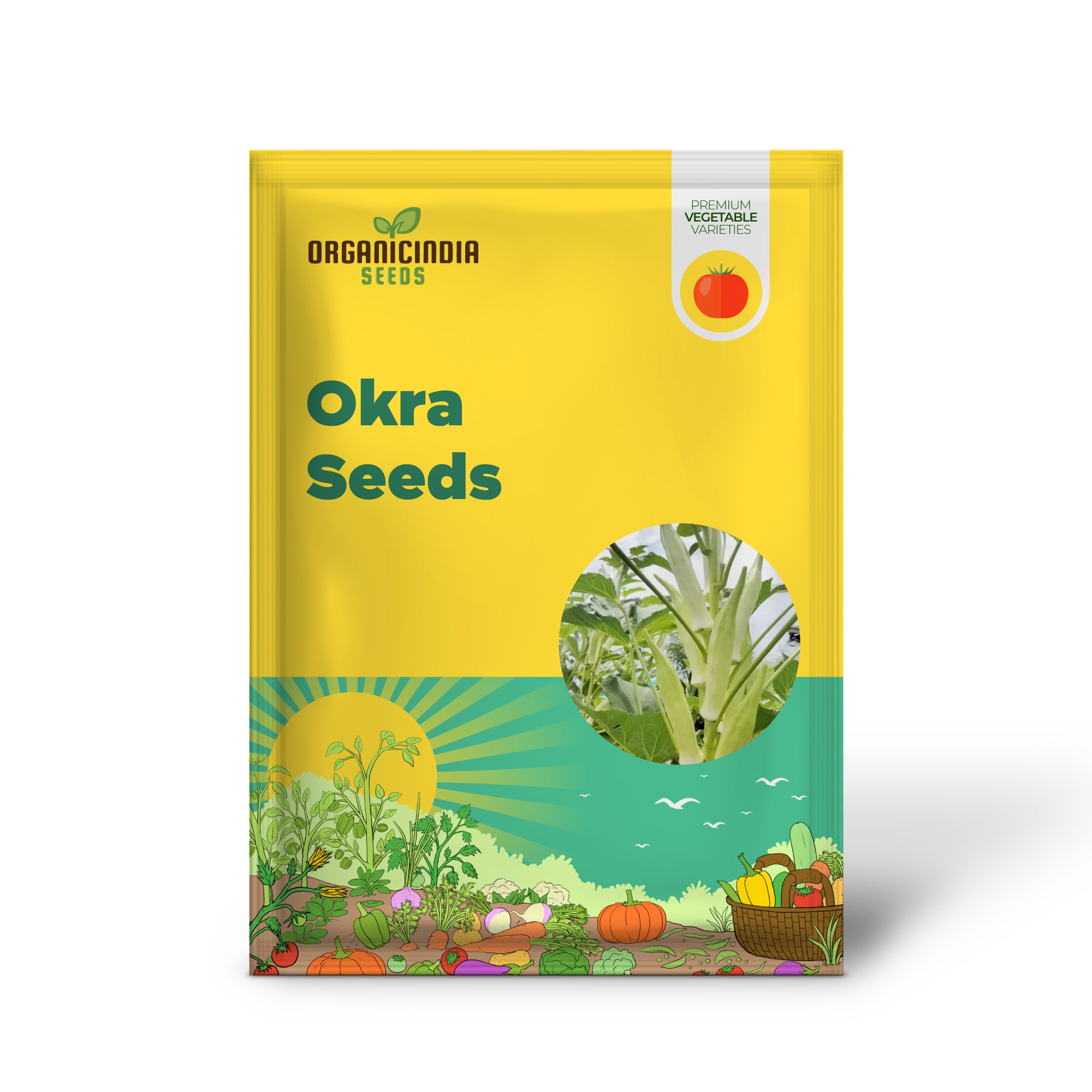 Silver Queen Okra Seedling, Easy-to-Grow Vegetable Seeds