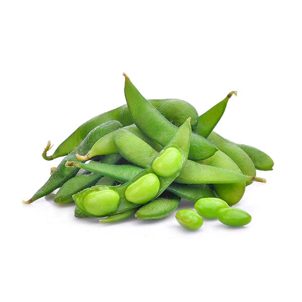 Harvested Green Shell Edamame Beans from Seeds, Tender and Flavorful