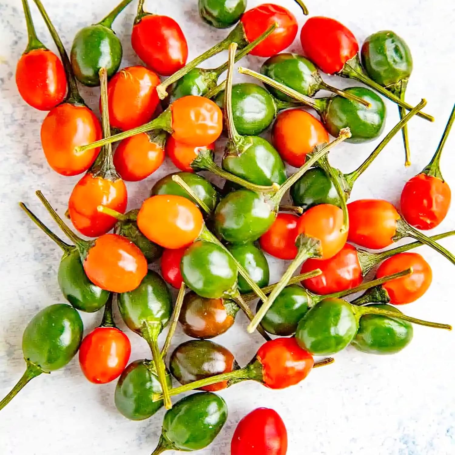 Thai Bird's Eye Chili Pepper Seeds for Home Garden, GMO-Free Hot Chili Seeds