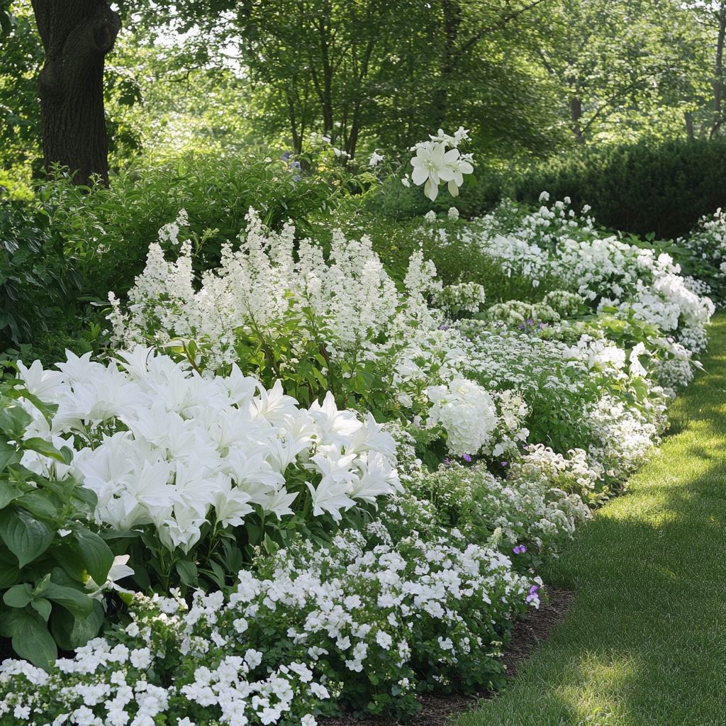 Pure White Bloom Seeds Producing Abundant White Flowers