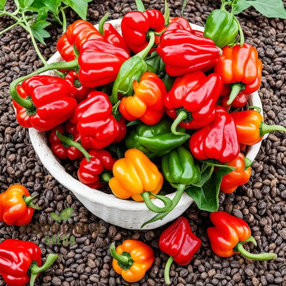Mature Organic Red Capsicum Plant from Seeds, Sweet Red Peppers