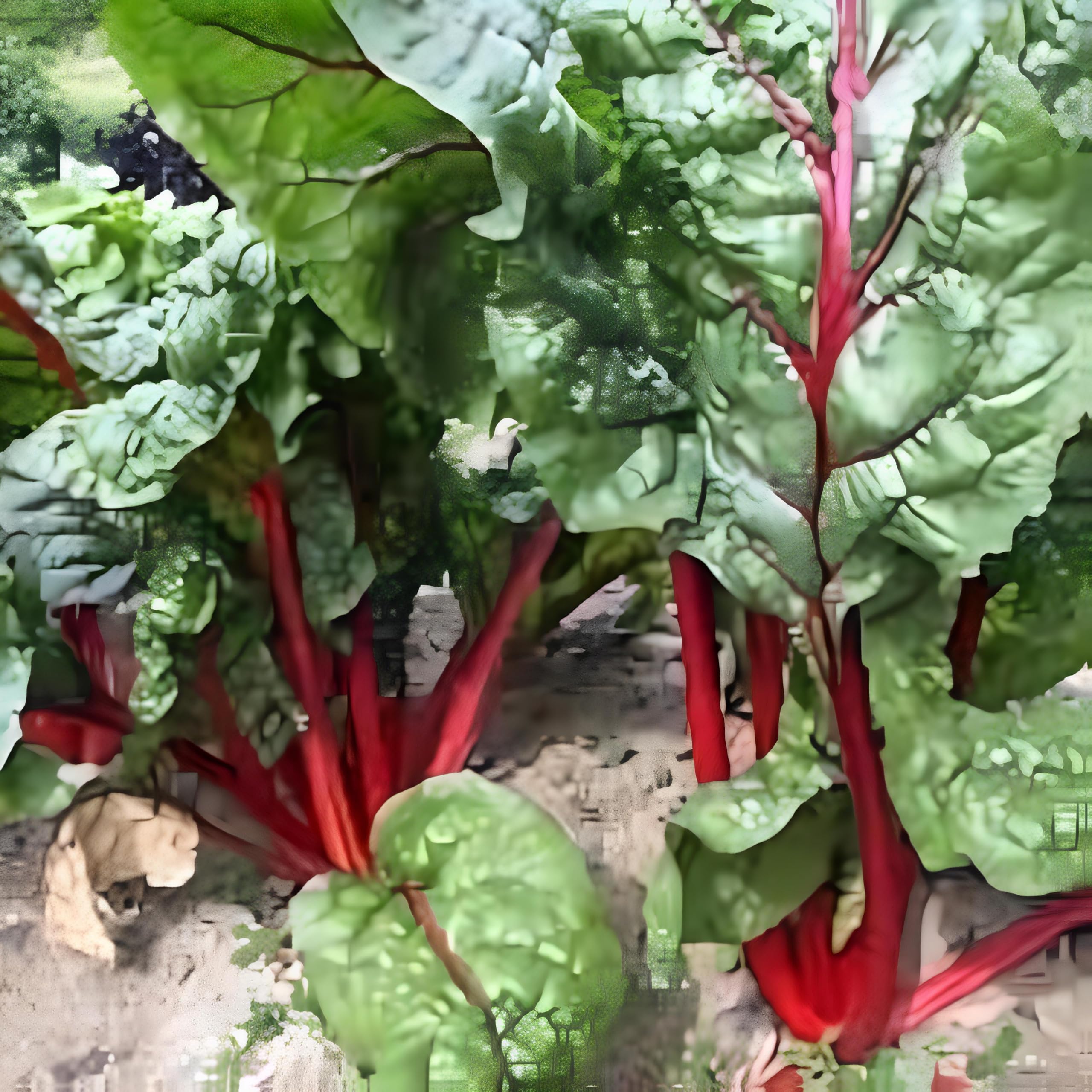 Red Cardinal Spinach Seeds for Home Garden, Vibrant and Nutrient-Rich Leafy Greens