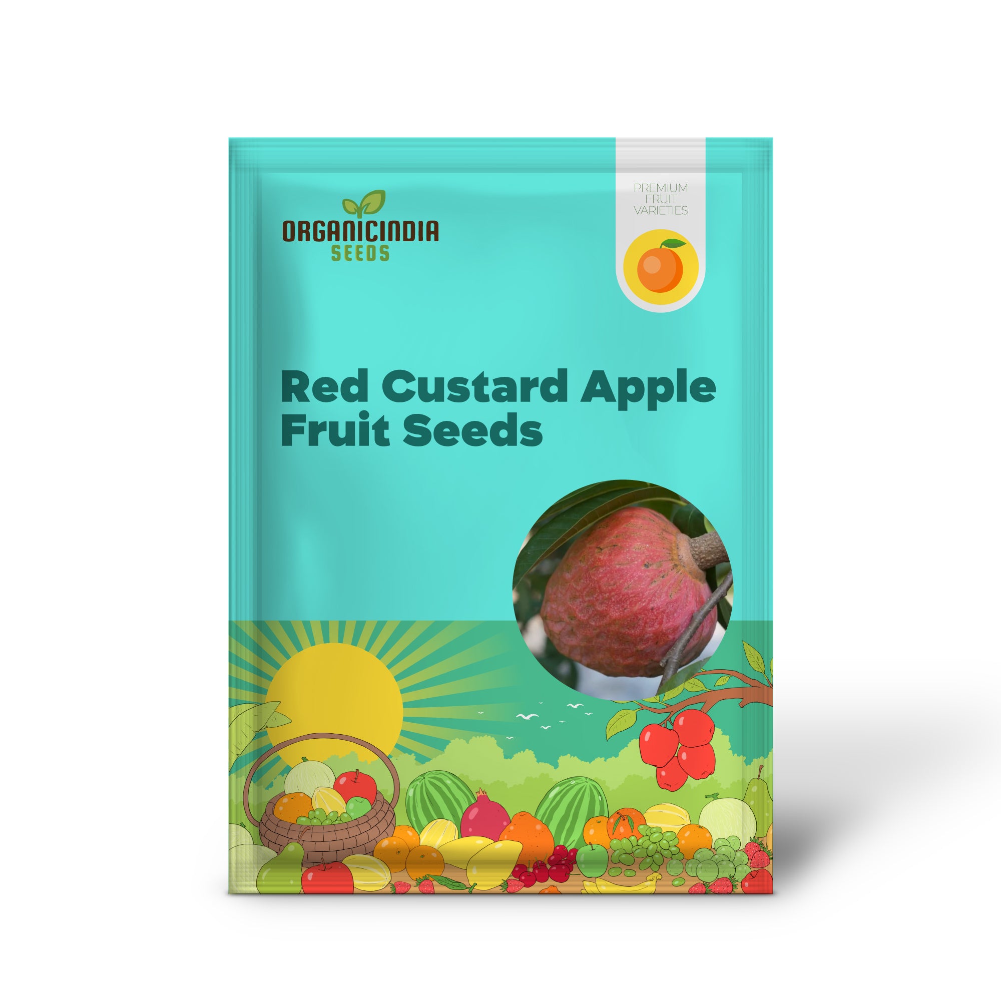 Red Custard Apple seeds for planting sweet tropical fruit trees