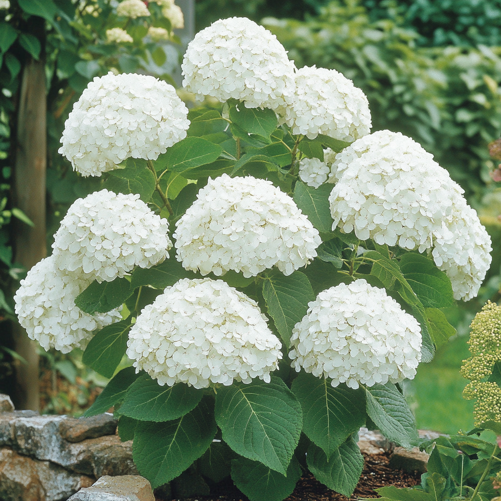 Annabelle Hortensia – Superbes Fleurs Blanches, Arbuste Rustique et Facile d'Entretien