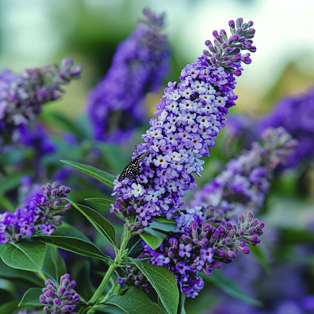 Buddleja davidii 'Blue Chip' (Arbusto delle Farfalle Blue Chip) – Compatto, a Bassa Manutenzione e Amichevole per le Farfalle