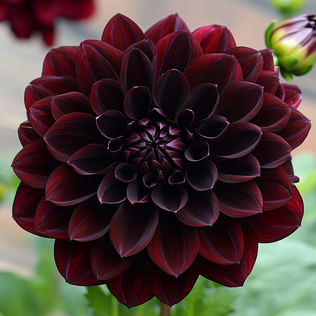 Mixed Burgundy and Black Dahlia Flower Seeds