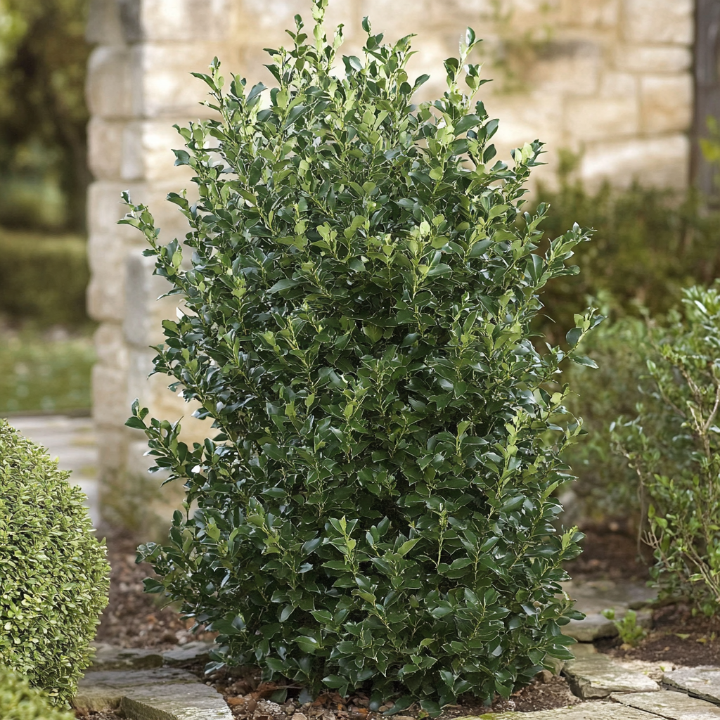 Acebo japonés (Ilex crenata) – Arbusto perenne elegante para setos y bordes