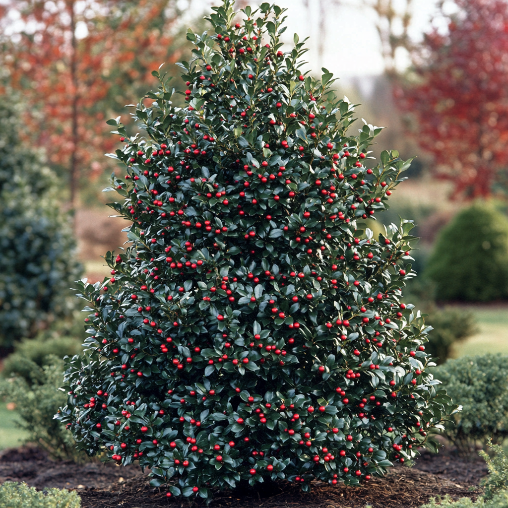 Yaupon Holly (Ilex vomitoria) – Versatile Evergreen Shrub with Ornamental Berries