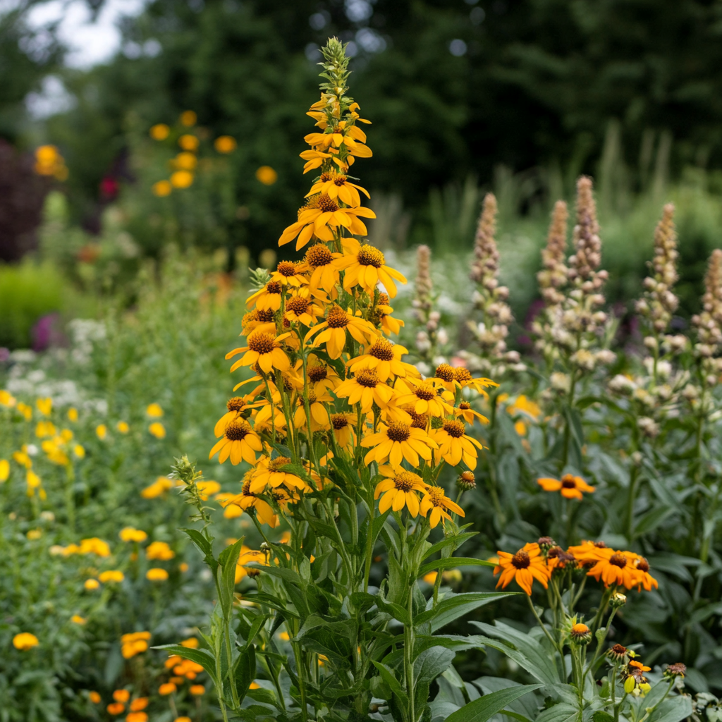 Hardy Early Bloomer con flores doradas y crecimiento erguido