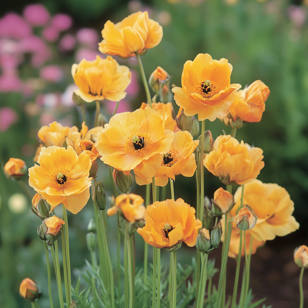 Hardy Early Bloomer con flores doradas y crecimiento erguido