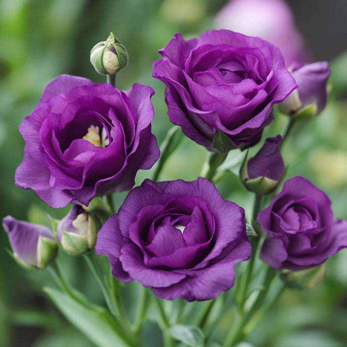 Lisianthus Rosita 2 Purple Seeds, Rich Purple Blooms for Elegant Gardens & Bouquets