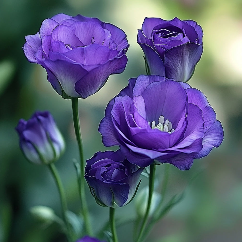 Lisianthus Rosita 2 Sapphire Seeds, Stunning Deep Blue-Purple Blooms for Elegant Gardens & Bouquets