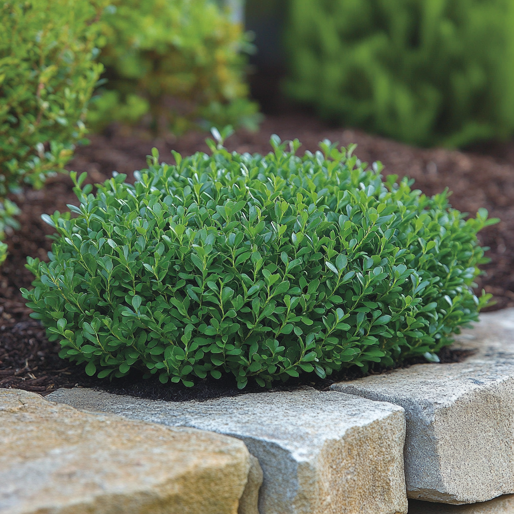 Boj Enano Morris – Arbusto Perennifolio Compacto para Jardinería de Bajo Mantenimiento