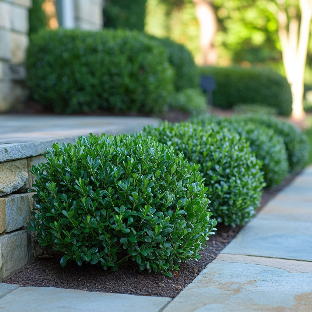 Boj Enano Morris – Arbusto Perennifolio Compacto para Jardinería de Bajo Mantenimiento