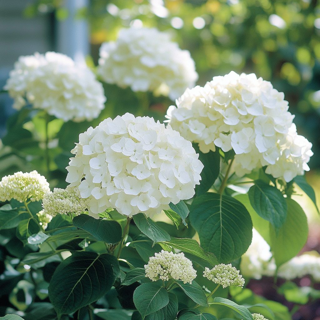 Hortensia lisa: arbusto resistente y de bajo mantenimiento con impresionantes flores blancas