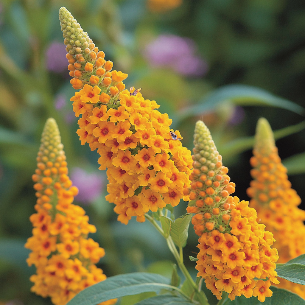 Buddleja Sungold (Buddleja weyeriana 'Sungold') – Fiori Giallo Dorato e Magneti per Farfalle
