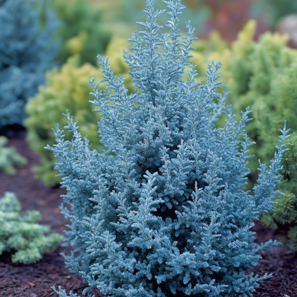 Silvery Blue Evergreen Seeds Producing Dense Year Round Foliage