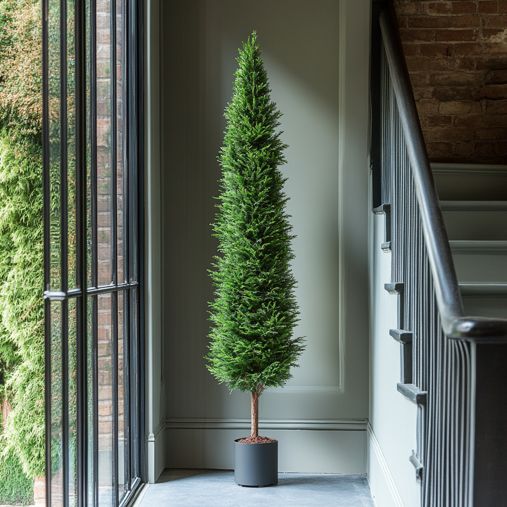 Slim Upright Evergreen Seeds Growing into Columnar Shrub