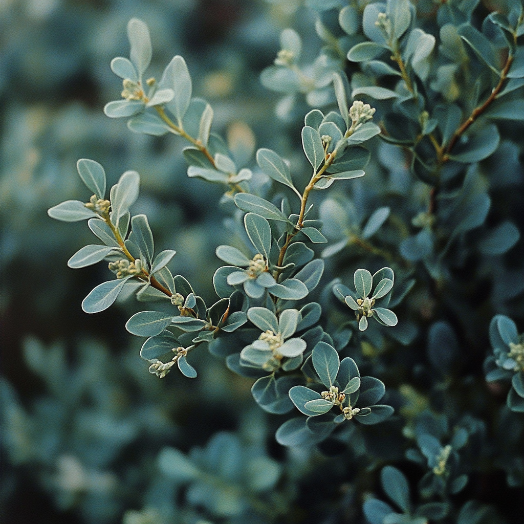 Spreading Silver Green Shrub in Landscape Setting