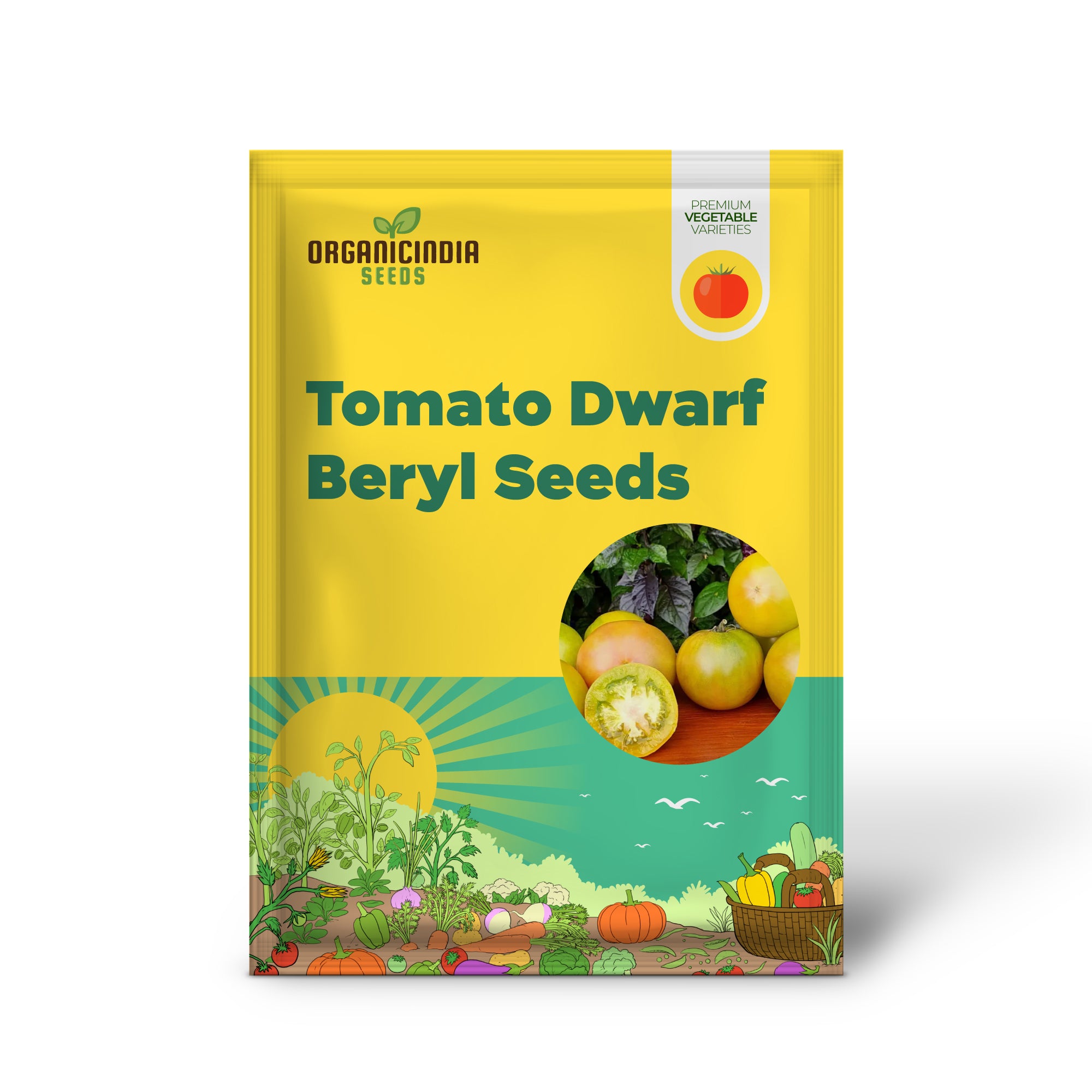 Tomato Seedling Growing from Dwarf Beryl Beauty Seeds, Easy Garden Tomatoes